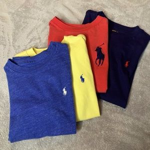 Ralph Lauren Polo T-Shirts. Lot of 4. All size 4t